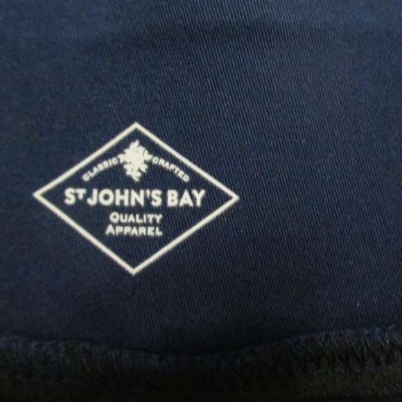 St. John's Bay navy capris pull on elastic waist, soft, stretchy size 24W - Picture 2 of 8